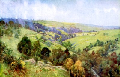 On the Hills near Harrogate, Yorkshire by George Franck Nicholls