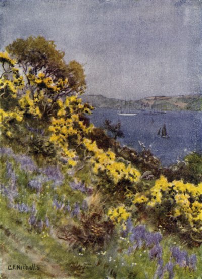 The Banks of the Fal, Falmouth by George Franck Nicholls