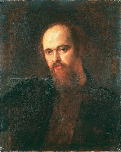 Portrait of the painter Dante Gabriel Rossetti by George Frederic Watts