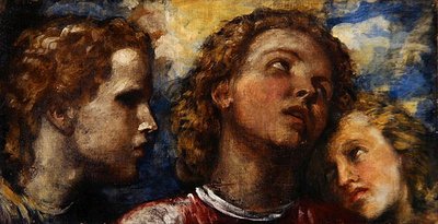 Sketch of Three Heads by George Frederic Watts