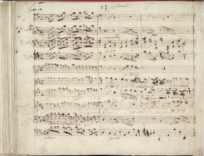 One of two pages of Handel