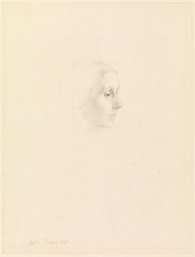 Study for Portrait of Emily Tennyson, 1862 by George Frederick Watts