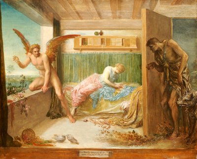 When Poverty Comes in at the Door, Love Flies Out at the Window by George Frederick Watts