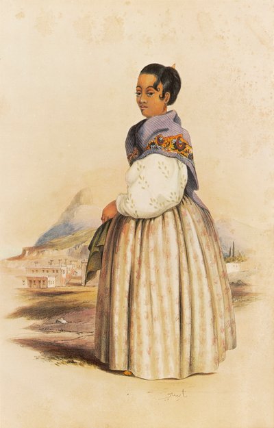 Nazea, wife of Karel, a respected Malay priest in Cape Town by George French Angas