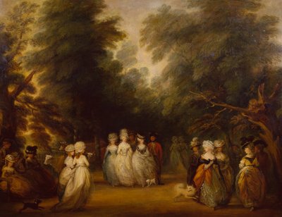 Ladies Promenading on the Mall, St. James Park by George Frost