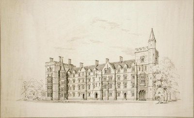 New College Oxford: Proposed New Buildings by George Gilbert Scott