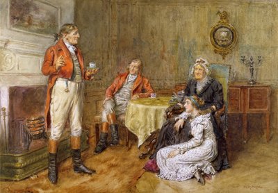A Huntsman Reciting a Tale by George Goodwin Kilburne