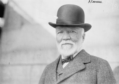 Andrew Carnegie in New York on Return from Europe by George Grantham   Bain News Service Bain