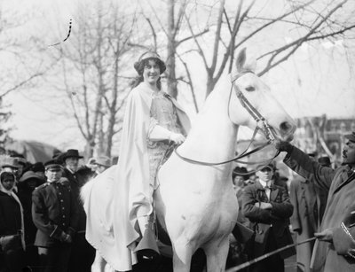 Inez Milholland Boissevain at the National American Woman Suffrage Association Parade by George Grantham   Bain News Service Bain