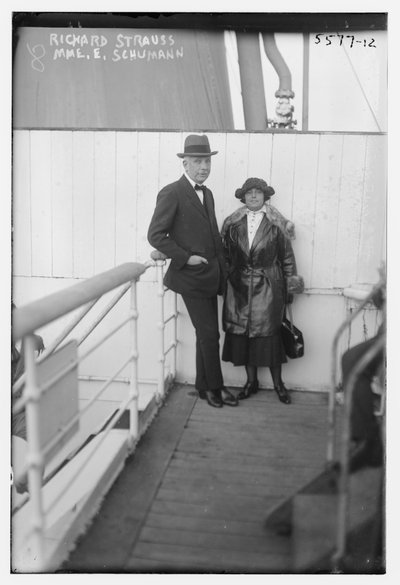 Elisabeth Schumann with Richard Strauss by George Grantham   Bain News Service Bain