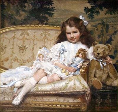Portrait of Marjorie Cohen, Aged 5 by George Hall Neale