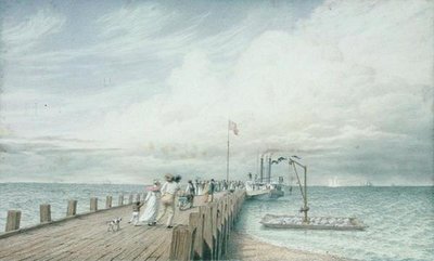 Cumulus or Thunder Cloud, Portland Pier, Lake Erie, c.1830s-40s by George Harvey