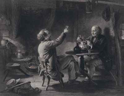 Illustration for Auld Lang Syne by Robert Burns by George Harvey
