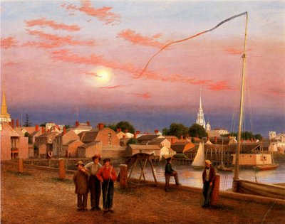 Newport, End of the Day, 1851 by George Harvey