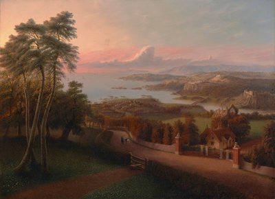 Sunset in a Rural Landscape 1846 by George Harvey