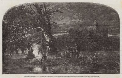 Gipsies, Twilight, from the Exhibition of the Society of Painters in Water-Colours by George Haydock Dodgson