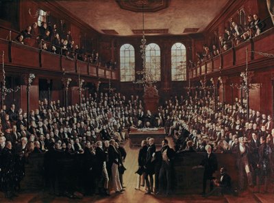 House of Commons: The first reformed House of Commons during the moving of the address by George Hayter