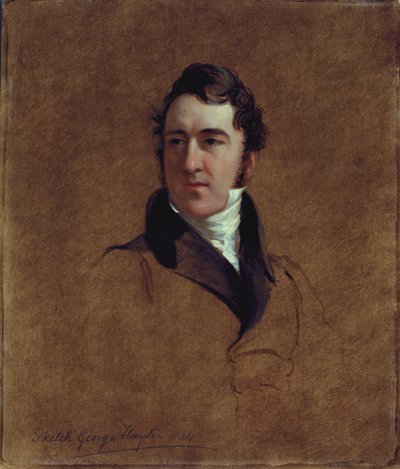 Portrait Sketch of John Poulter, 1834 by George Hayter