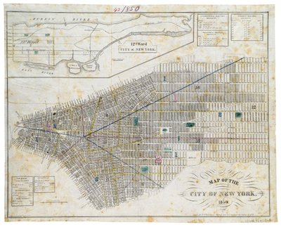 Map of the City of New York by George Hayward