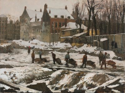 Construction Site in Amsterdam, c. 1902 by George Hendrik Breitner