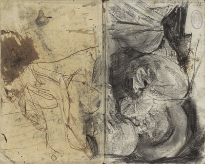 Drinking man in seventeenth-century clothing and a seated man by George Hendrik Breitner