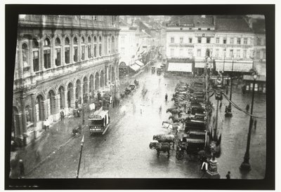 View of Brussels-North Station and Rogier Square in Brussels by George Hendrik Breitner