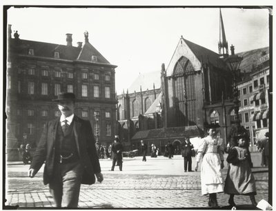 View of the Dam in Amsterdam by George Hendrik Breitner