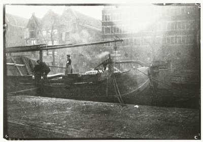 Government Warehouses on the Brouwersgracht in Amsterdam by George Hendrik Breitner