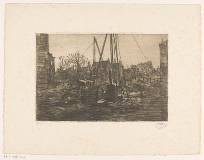 Piling Work on Raadhuisstraat in Amsterdam by George Hendrik Breitner