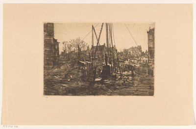 Piling Work in Raadhuisstraat in Amsterdam by George Hendrik Breitner