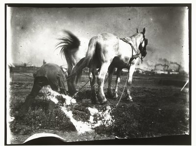Plowing a Field with Horses by George Hendrik Breitner