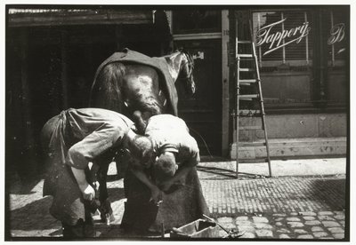 Blacksmith Working with a Horse by George Hendrik Breitner