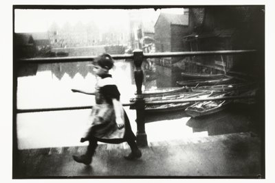 Girl on the Bridge of Prinseneiland in Amsterdam by George Hendrik Breitner
