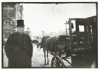 Horses with Carriage at Leidseplein in Amsterdam by George Hendrik Breitner