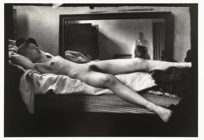 Portrait of a Female Nude with the Photographer Breitner in the Mirror by George Hendrik Breitner
