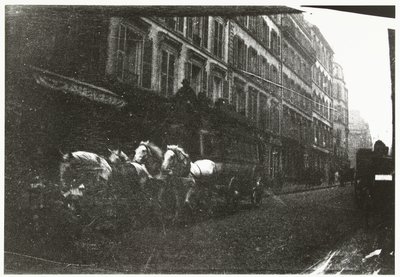 Street Scene with Horses and Carriage in Paris by George Hendrik Breitner