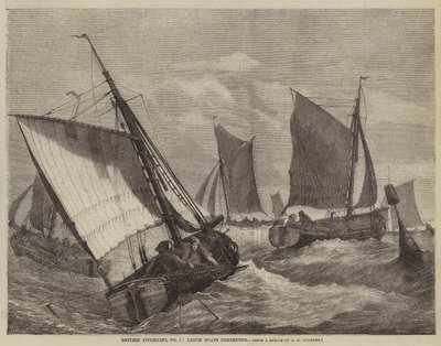 British Fisheries, No 6, Leigh Boats Shrimping by George Henry Andrews