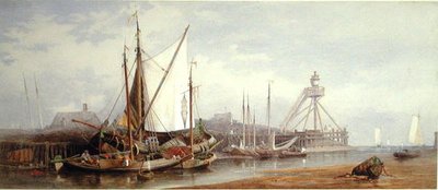 Dutch Fishing Harbour by George Henry Andrews
