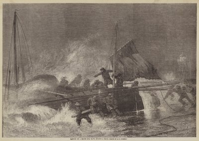 Launch of a North Sea Yawl during a Gale by George Henry Andrews