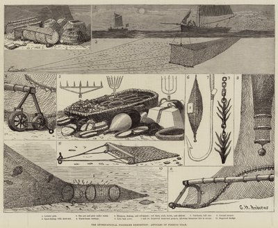 The International Fisheries Exhibition, Articles of Fishing Gear by George Henry Andrews