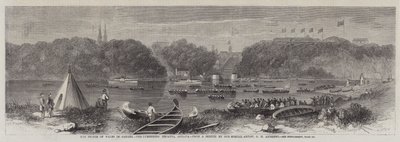 The Prince of Wales in Canada, the Lumberers Regatta, Ottawa by George Henry Andrews