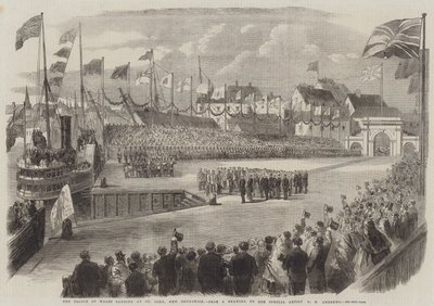 The Prince of Wales landing at St John, New Brunswick by George Henry Andrews