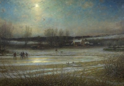 A Frosty Night - the Frozen Mill Pond, c.1904 by George Henry Boughton