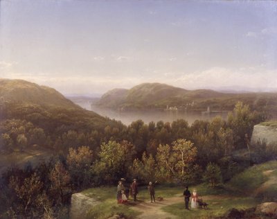 Hudson River Valley from Fort Putnam, West Point, 1855 by George Henry Boughton