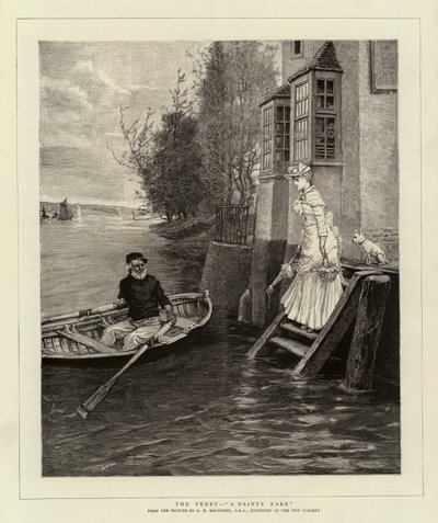 The Ferry, A Dainty Fare by George Henry Boughton