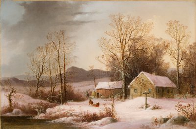 Farmstead in Winter by George Henry Durrie