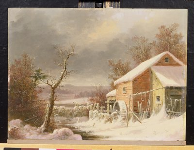 Old Mill in Winter, 1861 by George Henry Durrie