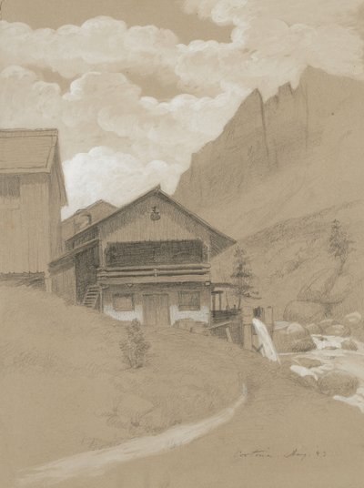 House in the Alps, Cortina, 1883 by George Henry Hall