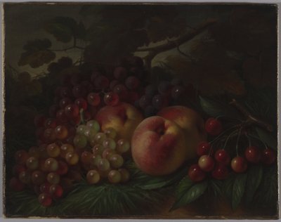 Peaches, Grapes and Cherries by George Henry Hall