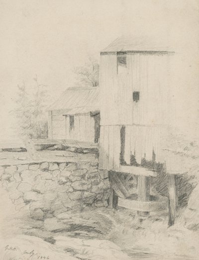 The Old Mill, 1846 by George Henry Hall